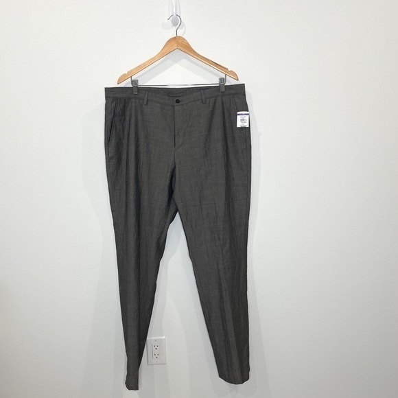John Varvatos Gray 100% Virgin Wool Pants - Picture 1 of 7